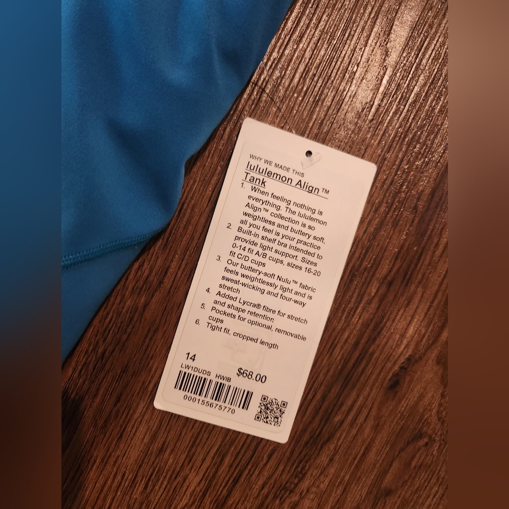 NWT Lululemon Align Tank - Picture 3 of 5